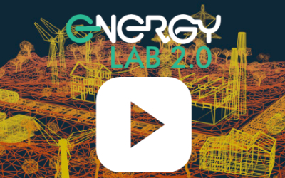 Screenshot von einem Drahtgittermodell wie es im Video über die Energiewende und das Energy Lab 2.0 vorkommt.